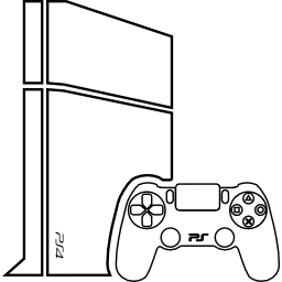 videospielkonsole mit gamepad icon