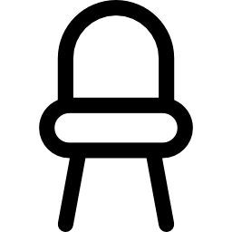 cadeira sem braço Ícone