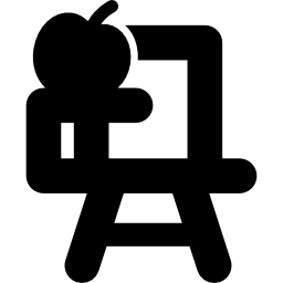 krzesło szkolne ikona