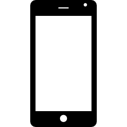 smartphone con cámara frontal icono