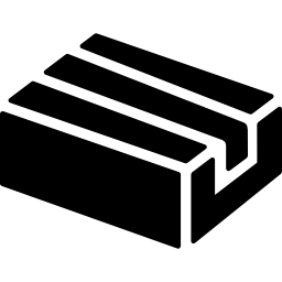 scatola di cartone con nastro adesivo icona
