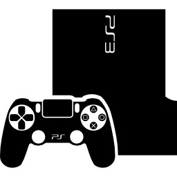 console per videogiochi con gamepad icona