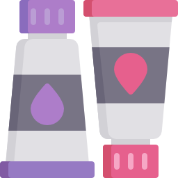 tubos de color icono
