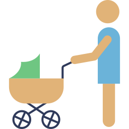 kinderwagen icoon