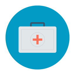 Medical kit icon