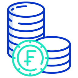 Swiss franc icon