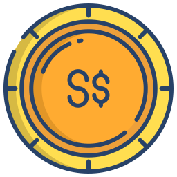 singapore dollar icoon