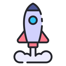 Rocket launch icon