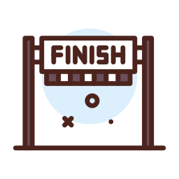 Finish line icon