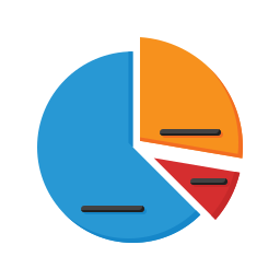 gráfico de pizza Ícone