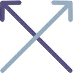 flechas convergentes icono