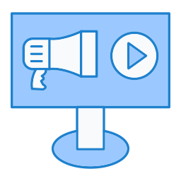 Video advertising icon