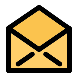 correo abierto icono