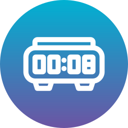 Digital clock icon