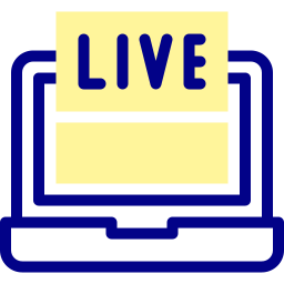 transmisión en vivo icono