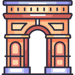 arc de triomphe icoon