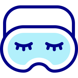 Sleeping mask icon