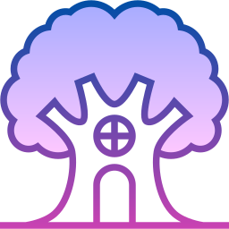 Tree house icon