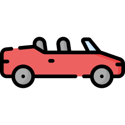 Convertible car icon