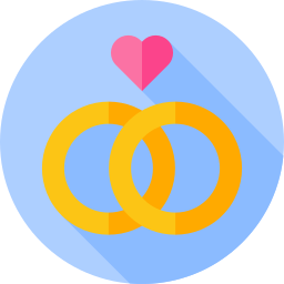 Wedding rings icon