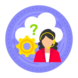 Customer service agent icon