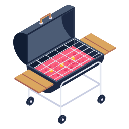 Grill food icon
