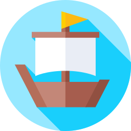 Viking ship icon