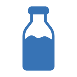 Milk bottle icon