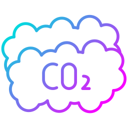 gaz carbonique Icône