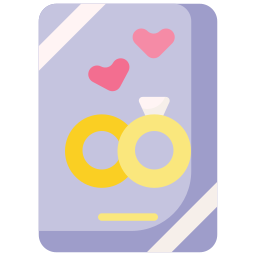 Wedding card icon