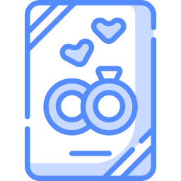 tarjeta de boda icono