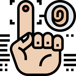 Fingerprint identification icon