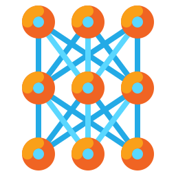 réseau neuronal Icône