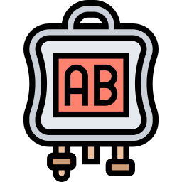 Blood bag icon