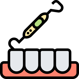 esploratore dentale icona