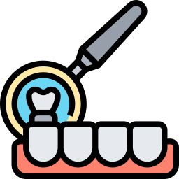 miroir buccal Icône