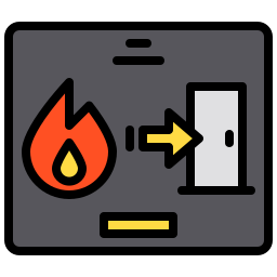 Fire exit icon