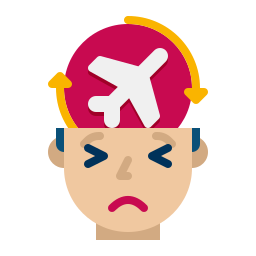 Jet lag icon