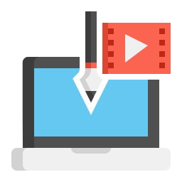 producción de vídeo icono