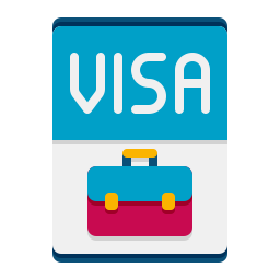 Work visa icon