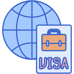 Work visa icon