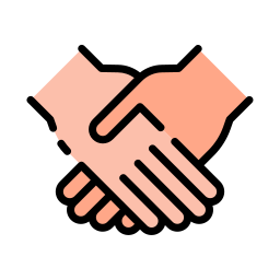 partnerschap handdruk icoon