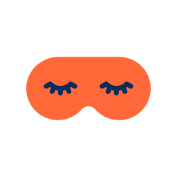 Sleeping mask icon