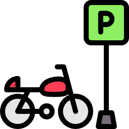 Motorcycle parking icon