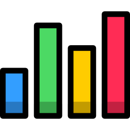 gráfico de barras Ícone