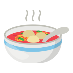 Hot noodles icon
