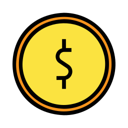 dólar icono