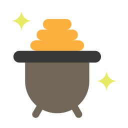 Gold pot icon