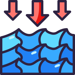 marée basse Icône