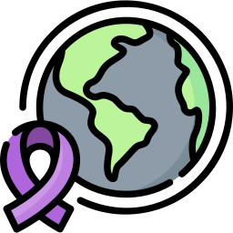 Światowy dzień walki z rakiem ikona